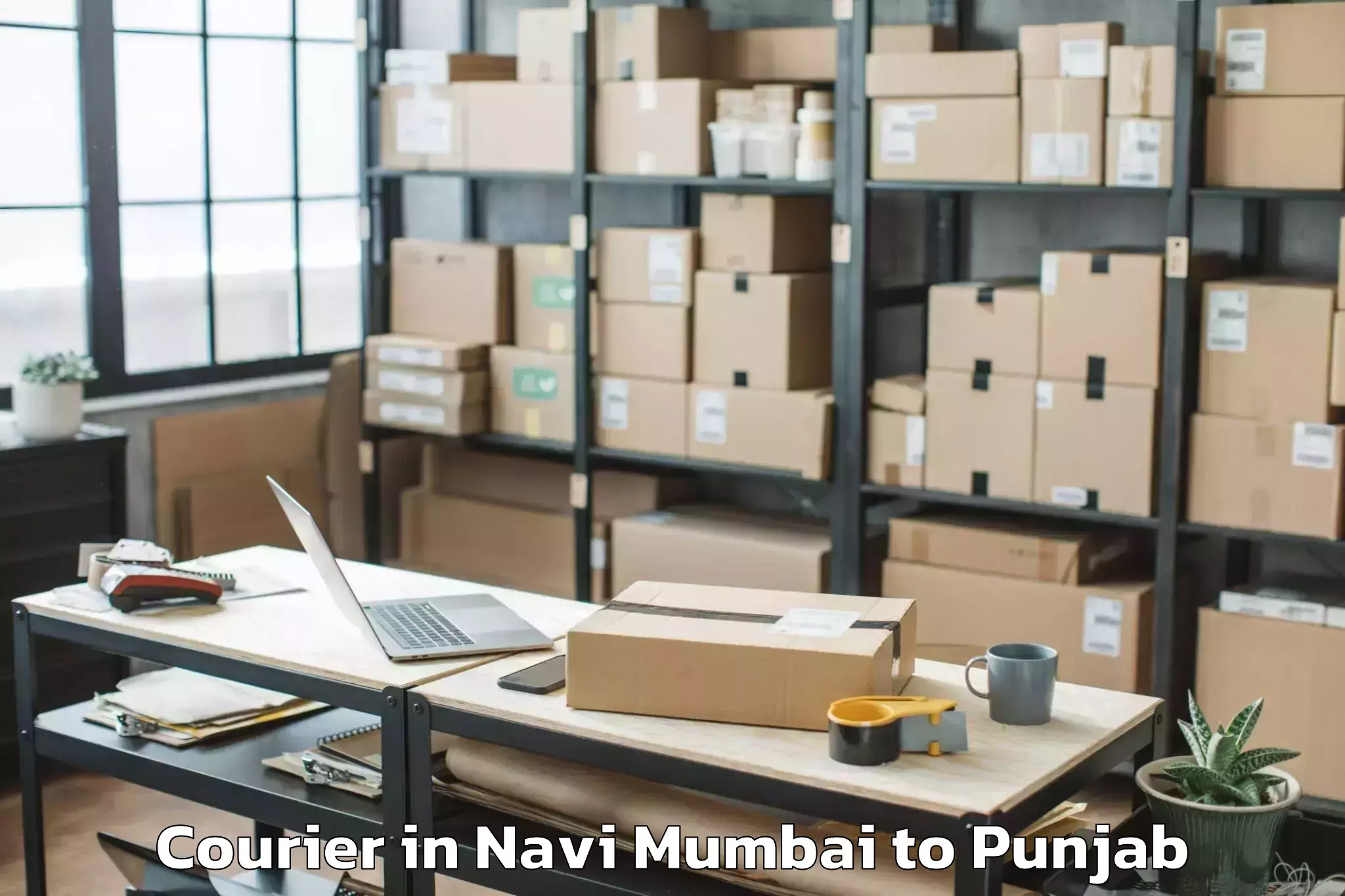 Top Navi Mumbai to Siswan Courier Available